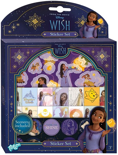 Totum Disney Wish stickerset - creatieve stickers en speelachtergrond