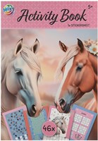 Activiteiten boek paarden A4 met stickers 24 pagina's kleurplezier