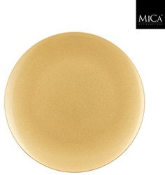 MiCa decoratie bord recycled plastic goud - duurzaam tafelaccessoire