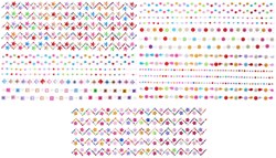 Diamant stickers figuren knutselplezier multi kleur kunststof