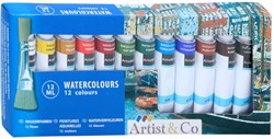 Aquarelverf set - 12 kleuren - schilderen - 12 ml per tube