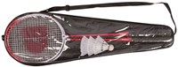 Badmintonset sport speelgoed - 2 rackets, 3 shuttles, hoes, multicolor-2