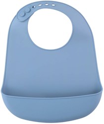 Bavoir bébé en silicone avec récupérateur réglable multicolore