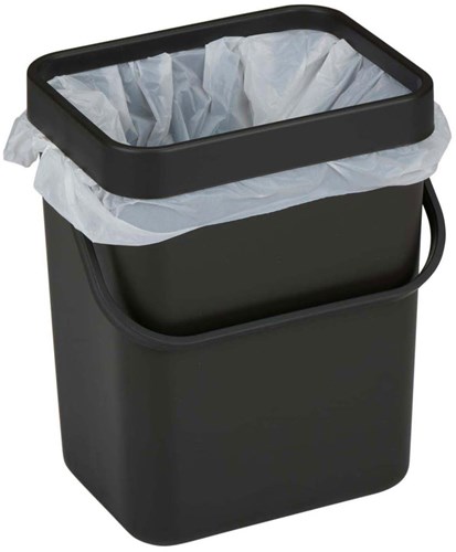 Afvalbak keuken groen 3L - compact afvalbakje voor keukenafval-3