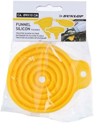 Dunlop trechter siliconen vouwbaar geel Ø9x10cm voor auto