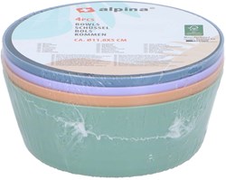 Bols en plastique colorés - lot de 4 pour enfants et bébés
