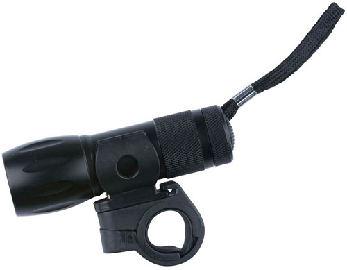 Edco phare de vélo LED lampe torche noire avec fixation guidon-2