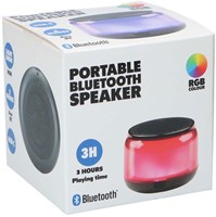 Edco Bluetooth speaker draagbaar met RGB verlichting en USB-C - 3 uur speeltijd
