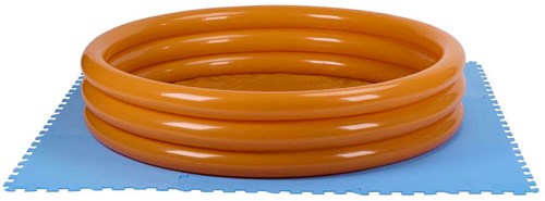 Edco zwembadmat set - zwembad bescherming 9 stuks blauw-3
