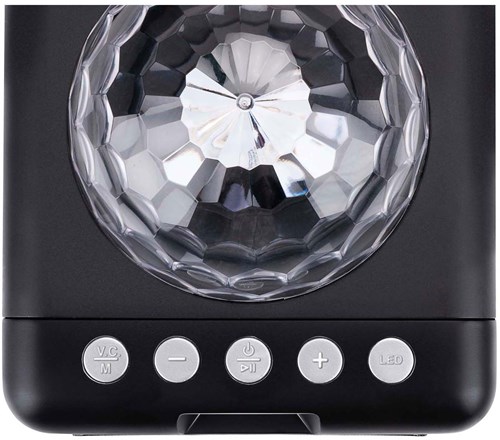 Karaoke partyspeaker bluetooth speaker met LED-licht en microfoon 25W-3