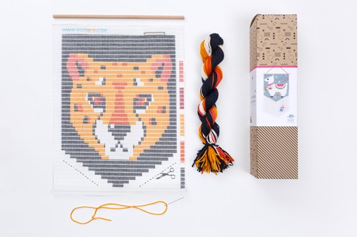 Sozo borduurpakket cheetah - creatieve wanddecoratie voor kinderen-2