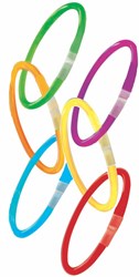 Bâtons lumineux jouet tube 15 pièces couleurs mixtes fête