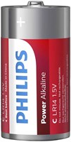 Pile alcaline Philips C Powerlife LR14 - 2 pièces énergie jouets