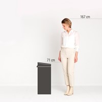 Brabantia afvalemmer Touch Bin 30L mat staal-3