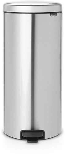 Brabantia pedaalemmer afvalbak 30L mat staal keuken prullenbak