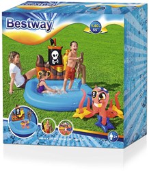 Bestway speelzwembad sleepboot piraat 140x130x104cm zwembad