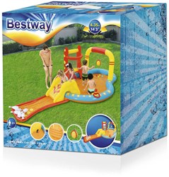 Bestway Opblaasbaar Speelcenter waterpret zwembad 435x213x117cm