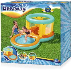Bestway springkasteel waterspeelgoed Jumptopia 239x142x102cm ballenbak