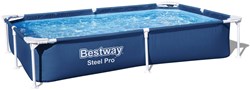 Bestway zwembad Steel Pro rechthoek 221cm - stevig opzetzwembad blauw
