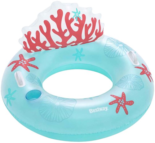 Bestway Zwemring koraal 97 cm - kleurrijke opblaasbare zwemband-3