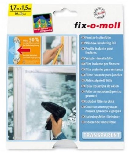 Fix-o-moll raam isolatiefolie 170x150cm voor optimale isolatie