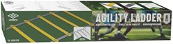 Behendigheidsladder agility training 4 meter met grondhaken geel
