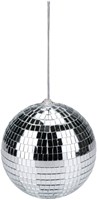 Discobal kerstversiering zilver kunststof 15 cm discobol decoratie-2