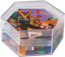 Dusyma bouwspeelgoed Prismo transparent - cadeauverpakking - creatief bouwen