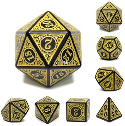 Foam Brain Games set de dés - Magic Flame jaune dés RPG