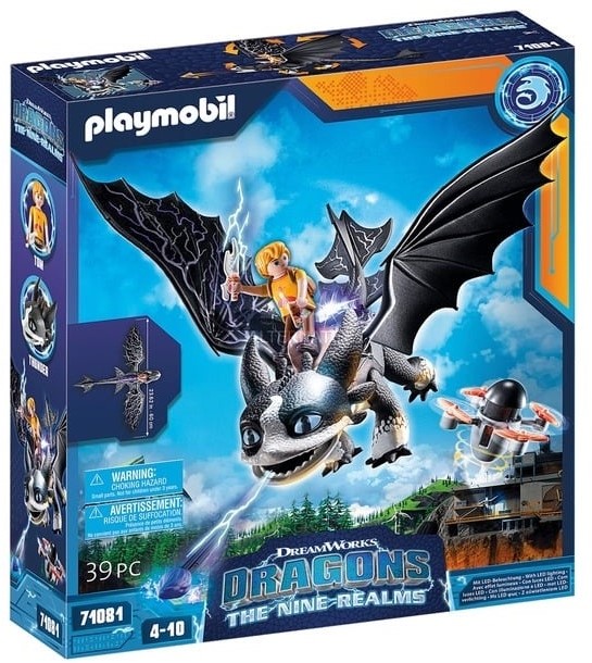 opblijven Buskruit Buitengewoon Playmobil How To Train Your Dragon - Dragons: The Nine Realms - Thunder &  Tom 71081 Planet Happy BE