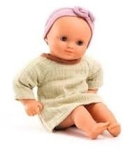 Djeco poppen babypop 32 cm Pistache - zachte speelpop