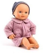 Djeco poppen 32 cm babypop Dahlia Purple met slaapogen