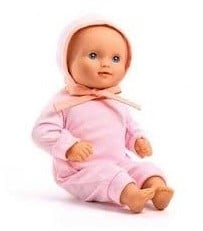 Djeco poppen babypop 32 cm Lilas Rose - zachte speelpop
