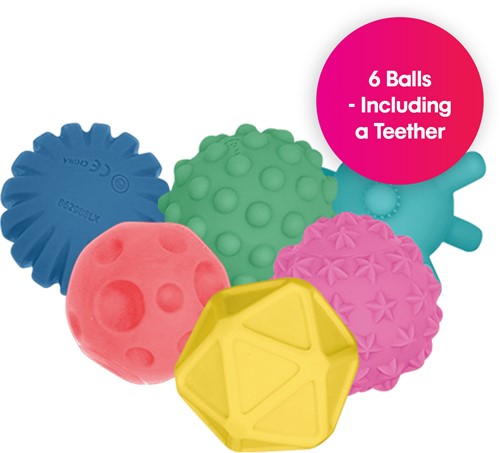 Edushape Sensorische Baby Ballen - 6 stuks