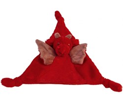 Happy Horse knuffeldoekje Draak Tine - 24 cm rood baby cadeau