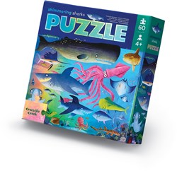 Crocodile Creek Puzzel Shimmering Sharks - 60 stukjes