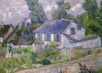 Grafika 2 Puzzles - Die Kunst van Goghs: Sternennacht, 1889 - Häuser in Auvers, 1890 - 500 Teile-2