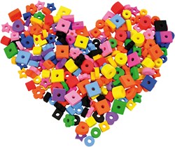 Eduplay foam kralen set - kleurrijke schuimrubberen kralen 250 stuks