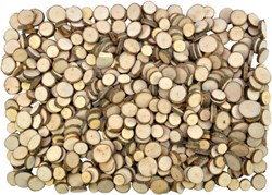 Eduplay rondelles en bois pour loisirs créatifs 1 kg - jouet créatif et décoration