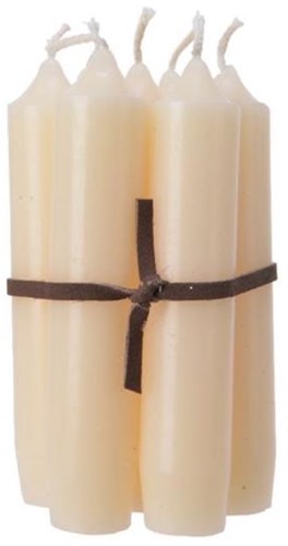 Decoris kaarsen dinerkaarsen wax 7 stuks creme sfeervol interieur