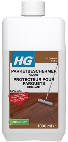 HG parket beschermer glans vloerreiniger 1 liter beschermfilm