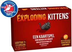 Asmodee jeu de cartes Exploding Kittens - Jeu de fête en néerlandais