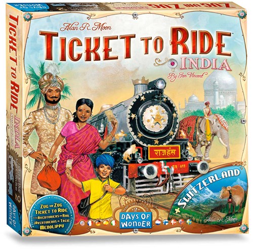 Days of Wonder jeu de société Les Aventuriers du Rail - Inde et Suisse