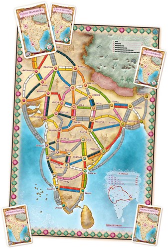 Days of Wonder Bordspel Ticket to Ride India en Zwitserland-2