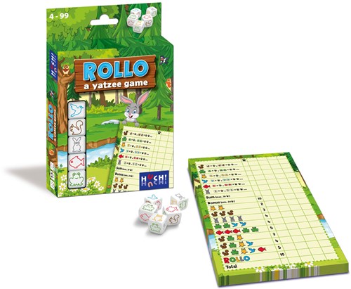 Asmodee jeu de dés Rollo animaux - Variante Yatzee pour enfants-2