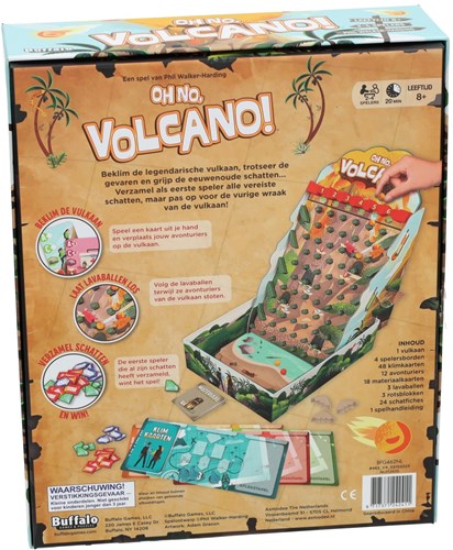 Asmodee bordspel Oh No Volcano! familiespel avontuur strategie-3