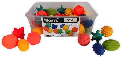 Mom's Care balles sensorielles jouet - 45 pièces - éducatif-2