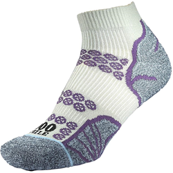 1000 Mile chaussettes running femme recyclées argent-violet small respirant