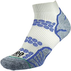 1000 Mile chaussettes de course Lite Anklet homme recyclé argent-bleu