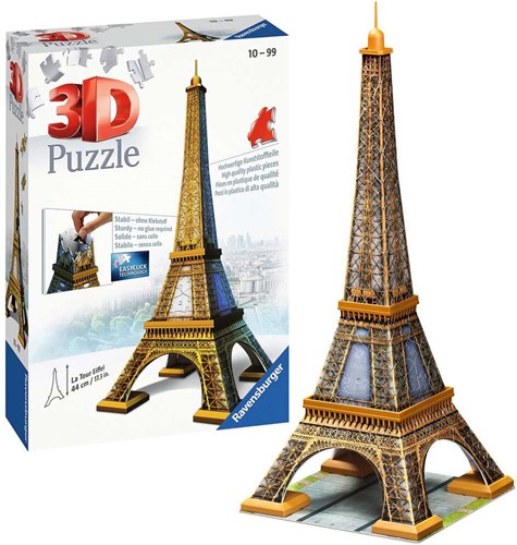 Ravensburger 3D Puzzel Eiffeltoren - 216 Stukjes Bouwplezier-3